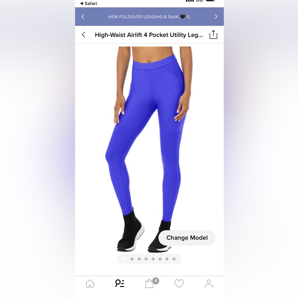 Alo leggings brand new with tag high -waisted 4 pocket utility legging